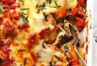 Creamy Spinach and Ricotta Pasta Bake with Golden Cheese Crust