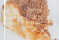 Apple Cinnamon Crumb Cake Recipe with Tender Crumble