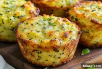Crispy Parmesan Zucchini and Potato Muffins Recipe