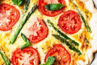Tomato and Asparagus Quiche Recipe for Spring Brunch