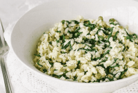 Vegan Arugula and Pea Risotto Recipe for Spring