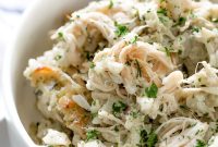 Comforting Chicken and Rice Casserole with Creamy Herb Sauce