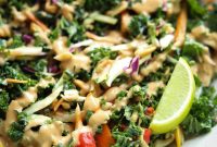 Crispy Kale Salad with Tangy Lemon Vinaigrette