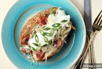 Creamy Tuna Stuffed Baked Potatoes + 44 Savory Topping Ideas