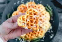5-Ingredient Fluffy Cheesy Keto Waffles