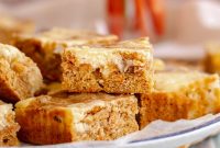 Carrot Cake Blondies with Cream Cheese Swirl Recipe