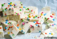 Rainbow Chip Fudge Recipe: Colorful, Creamy No-Bake Treat