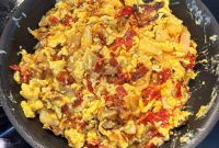 Spanish Omelette Scramble Recipe: Quick Tortilla Española Twist