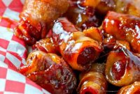 Smoky Bacon-Wrapped Cocktail Sausages: Party Appetizer Recipe