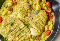 Creamy Pesto Chicken Gnocchi — One-Pan Weeknight Dinner