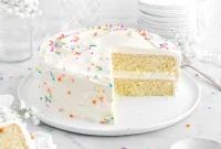 Classic Vanilla Cake with Smooth Buttercream Frosting
