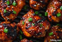 Korean-Style Grilled Chicken Thighs with Sticky Soy Glaze