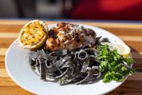Lemon Garlic Cream Grilled Chicken Pasta Recipe