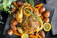 Slow Cooker Lemon Herb Whole Chicken Recipe