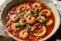 Shrimp Chraime: Moroccan Tomato-Poached Shrimp with a Twist