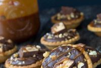Mini Salted Caramel Snickers Tartlets: Bite-Sized Candy Desserts