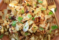 Crispy Roasted Cabbage with Walnuts and Parmesan