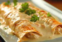 Creamy Chicken Enchiladas: Homemade Recipe for Tender, Cheesy Enchiladas