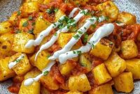 Crispy Patatas Bravas with Spicy Tomato Sauce