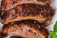 Tender Oven-Baked Ribs with Sticky BBQ Glaze