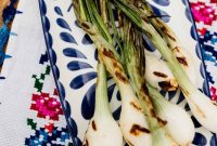 Grilled Spring Onions with Garlic Lime Butter