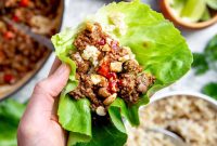 Gluten-Free Asian Beef Lettuce Wraps with Savory Sauce
