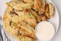 Crispy Air Fryer Avocado Fries with Zesty Lime Dip