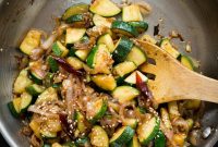 Garlic Zucchini Stir-Fry with Soy and Sesame