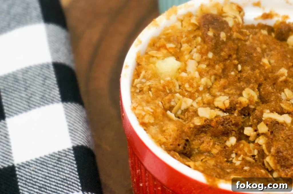 Air Fryer Apple Crisp
