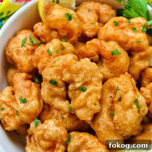 beer battered shrimp in a bowl.