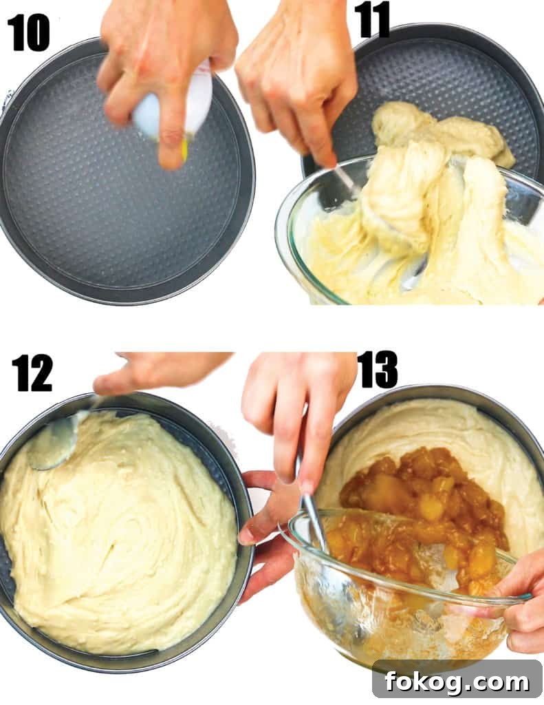 Layering cake