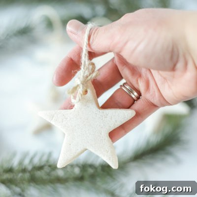 salt dough ornaments in the shape of stars