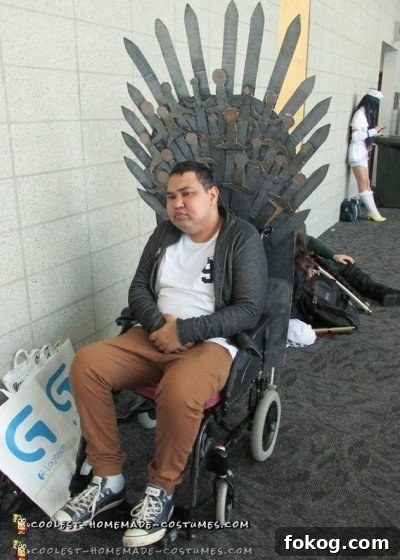 Wheelchair Iron Throne from Game of Thrones