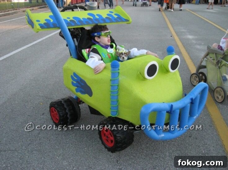 Coolest Homemade Buzz Lightyear and RC Wheelchair Costume