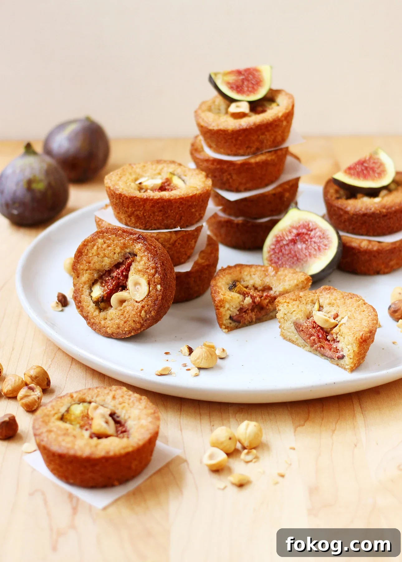 Maple Roasted Fig and Hazelnut Financiers Recipe 2 Maple-Roasted Fig and Hazelnut Financiers // FoodNouveau.com