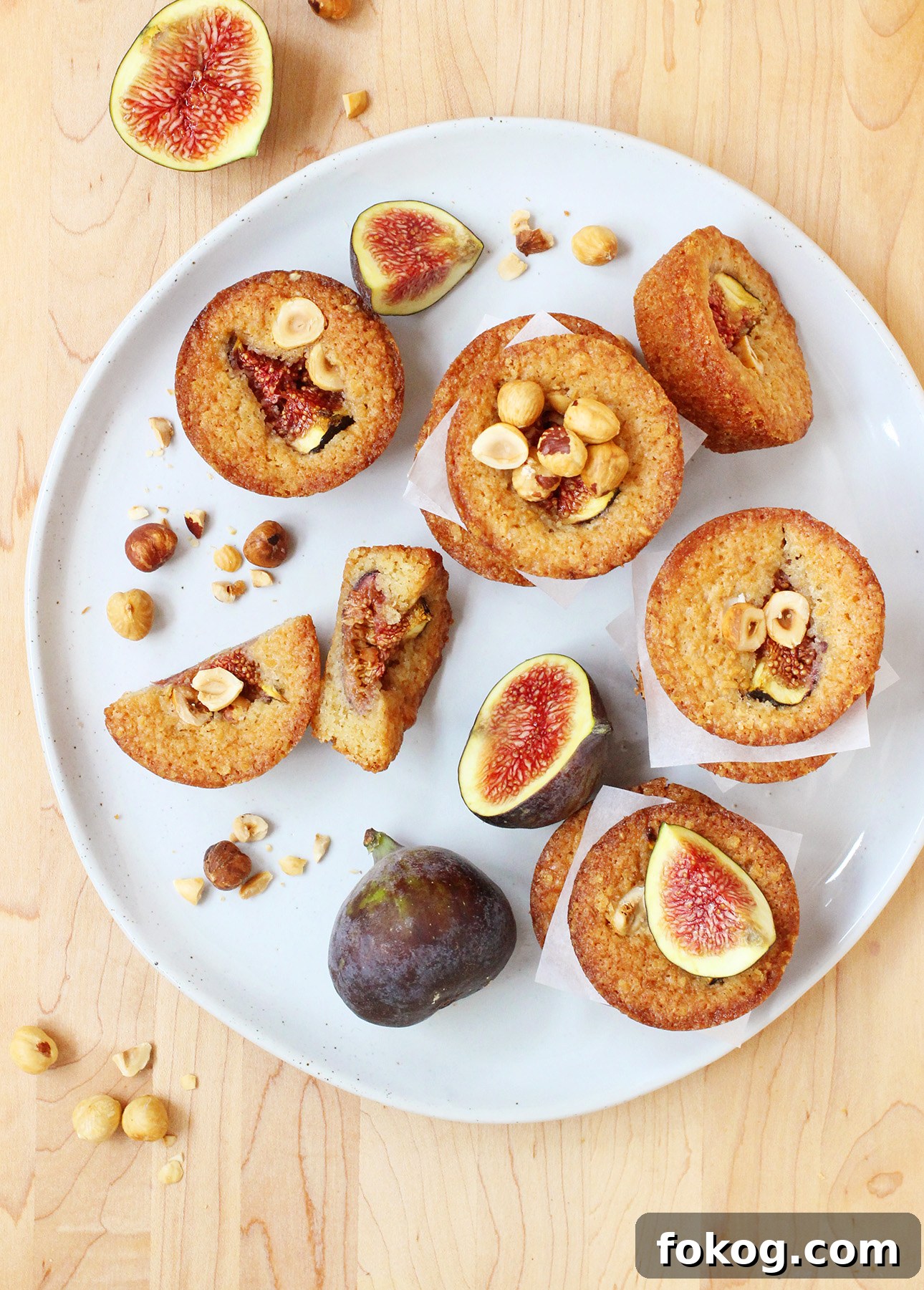 Maple Roasted Fig and Hazelnut Financiers Recipe 6 Maple-Roasted Fig and Hazelnut Financiers // FoodNouveau.com
