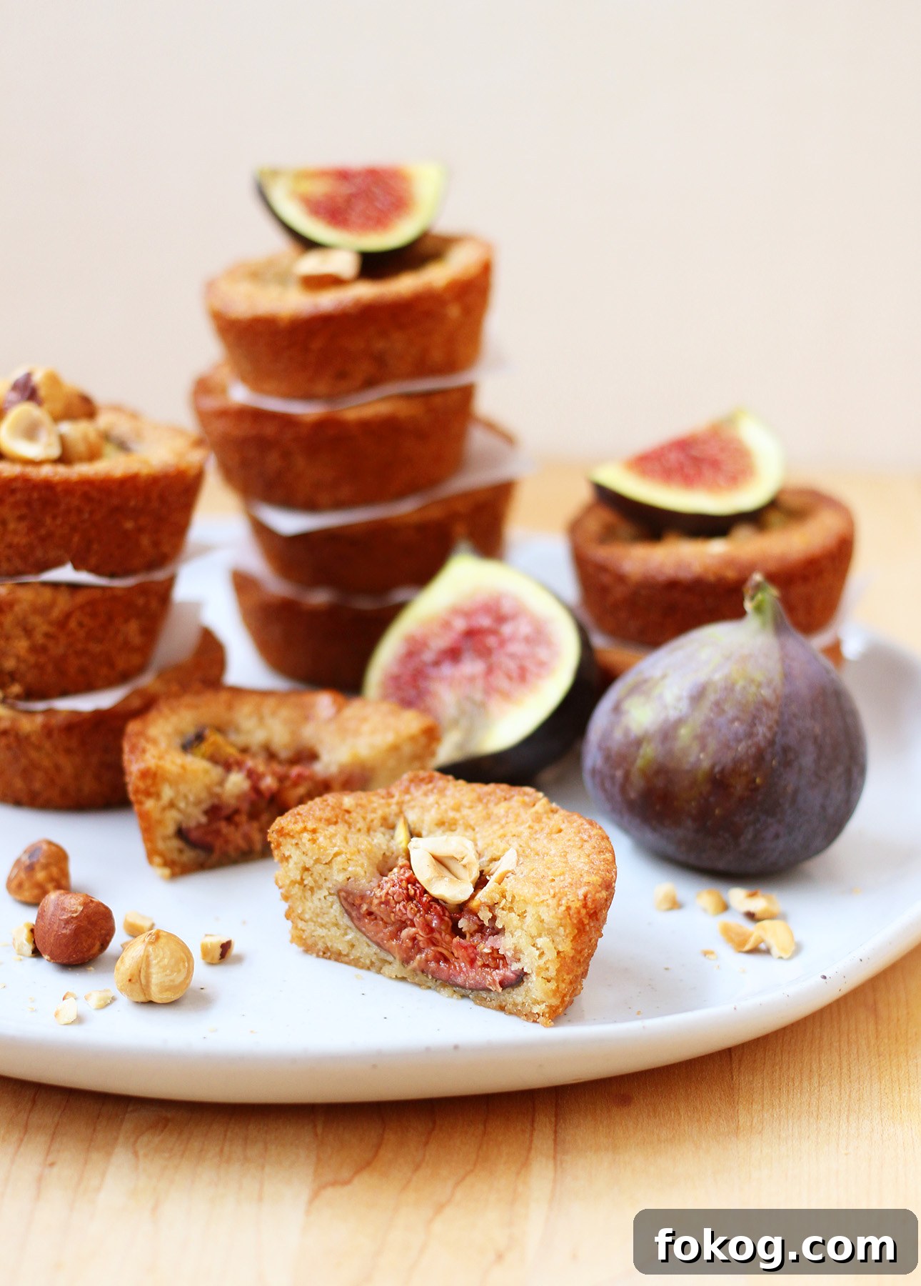 Maple Roasted Fig and Hazelnut Financiers Recipe 7 Maple-Roasted Fig and Hazelnut Financiers // FoodNouveau.com