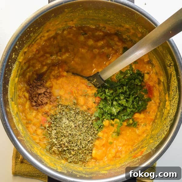 Restaurant-Style Dal Tadka Recipe Ready in 25 Minutes 7 Cooked yellow lentils with coriander and spices