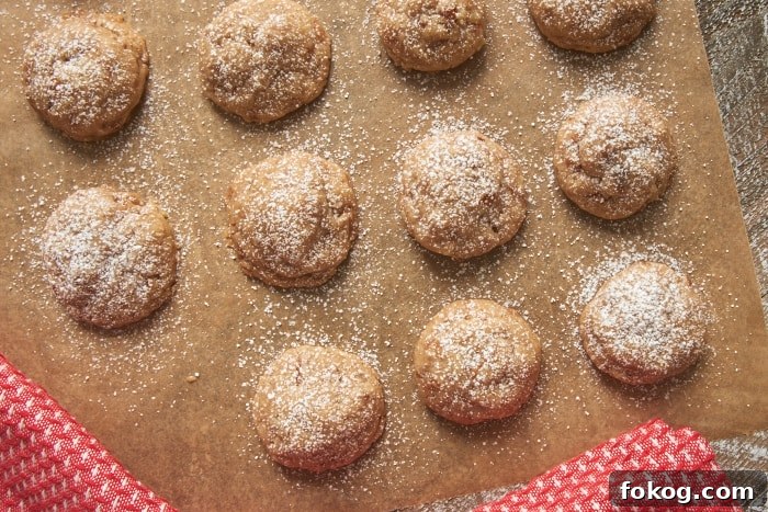 Toffee Pecan Snowdrop Cookies