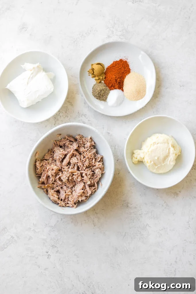 Smoked Tuna Dip: Creamy Recipe for Parties and Appetizers 3 smoked-tuna-dip-ingredients