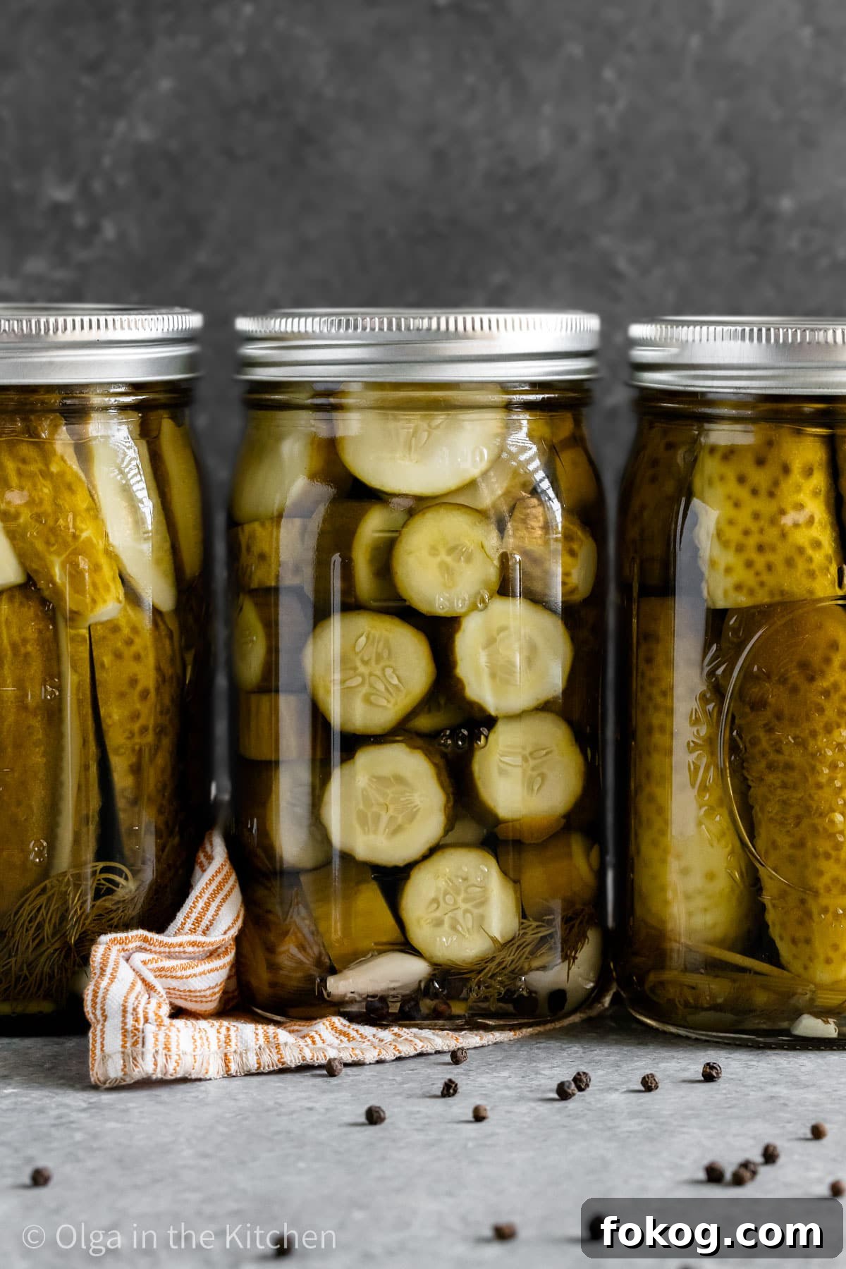 These easy homemade dill pickles are perfectly crisp, tangy and refreshing. They are seasoned with just the right amount of dill and garlic. Canned cucumbers, cut into chips and spears.