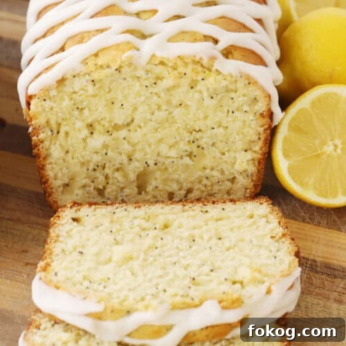 Lemon Poppy Seed Loaf Recipe: Moist Citrus Quick Bread 4 lemon poppyseed bread recipe with lemon icing for the top