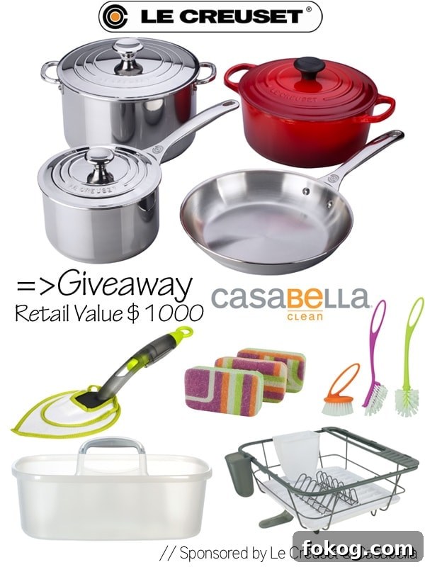 Le Creuset & Casabella Giveaway worth $1000