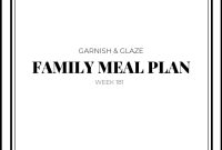 7-Day Family Meal Plan: Week 181 Menu & Grocery List