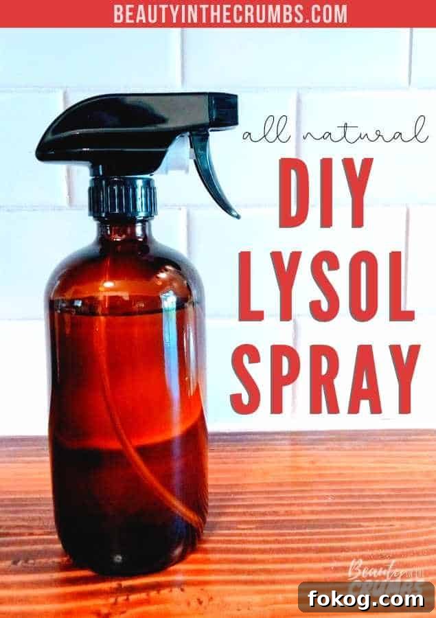 homemade disinfecting spray