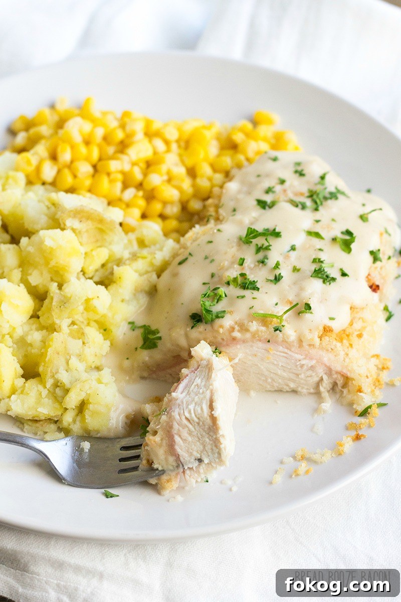 Go make this Easy Chicken Cordon Bleu for dinner tonight! I’m not even kidding. It’s completely delicious, and the sauce is to die for!