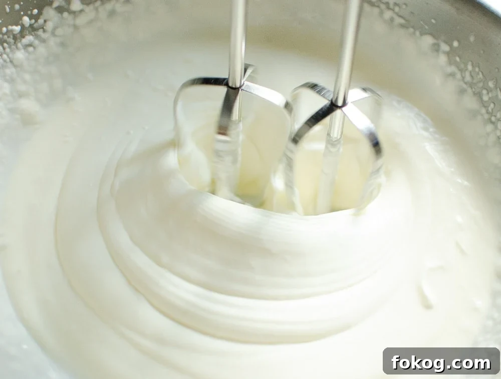 whisking whipping cream