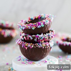 Edible Chocolate Dessert Bowls: How to Make and Fill Them 7 chocolate ice cream sundae bowls with sprinkles