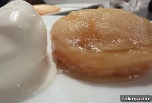Mini Tarte Tatins with Vanilla Ice Cream