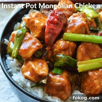 Chinese Chicken and Broccoli in the Instant Pot: Quick Weeknight Meal 12 Mongolian Chicken served on white steamed rice